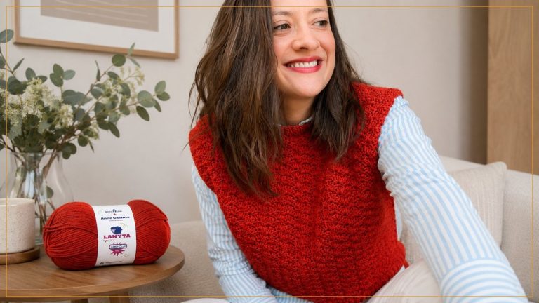 Colete Bariloche de Crochê com Fio Lanyta Pingouin – Receita