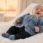 Minha Primeira Combinação de Tricô e Crochê com Fio Mais Bebê – Receita