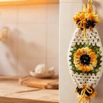 Puxa-Saco Girassol de Crochê com Barbante Barroco – Receita