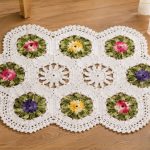 Tapete Cru com Flores Coloridas em Crochê com Barbante Barroco – Receita