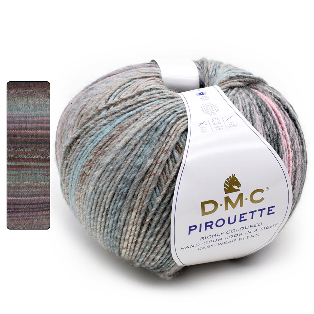 Fio DMC Pirouette 200g — novelo multicolorido tingido a mao