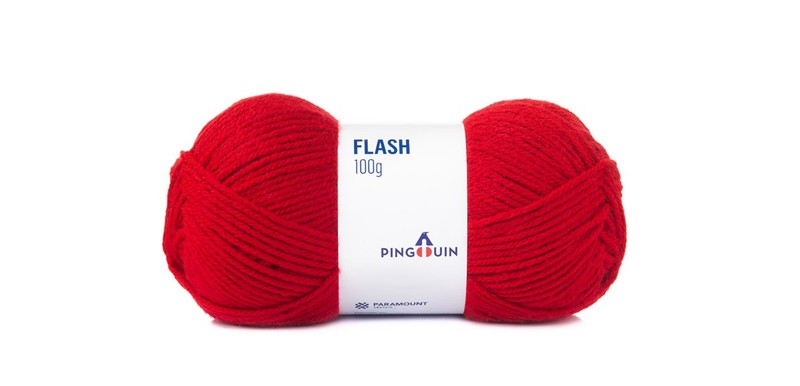 Fio Flash Pingouin 100g – novelo vermelho