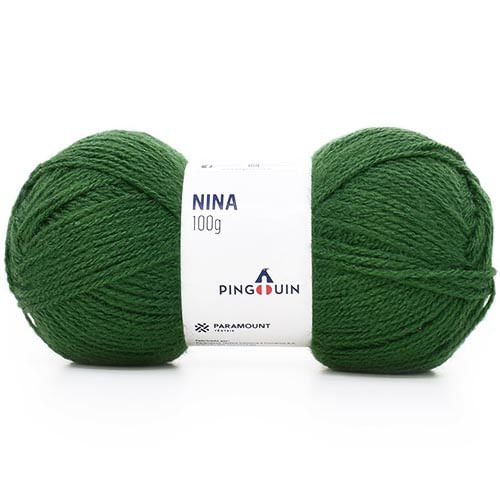 Lã Nina 100g – cor 2691 Soldado (verde)