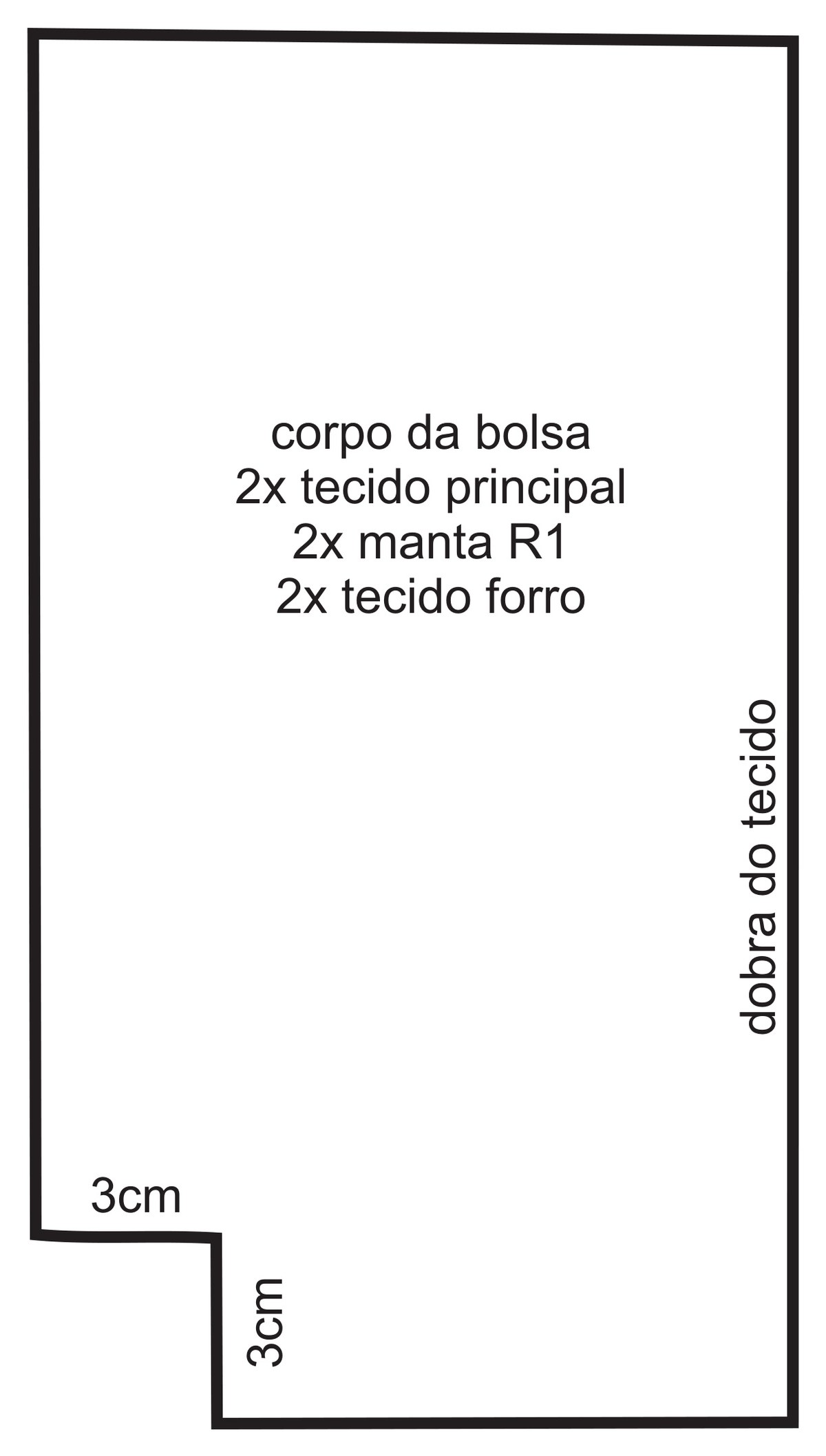Molde da Bolsa Snoopy e Woodstock Fun — Folha 2 (aba e alça)