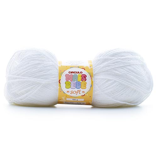 Fio Mais Bebê Soft 100g — cor 10 Branca