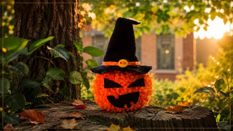 Abóbora Halloween em Pompom com Fio Cisne Tudo – Receita