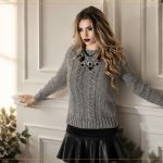 Blusa Precioso Prata de Tricô com Fio Precioso Círculo – Receita com Gráfico