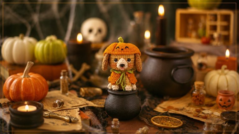 Cãobóbora de Amigurumi com Fio Amigurumi – Receita de Halloween