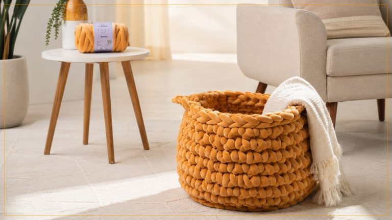 Cesto Maxi Crochê com Fio Cisne Cozy – Receita com Vídeo