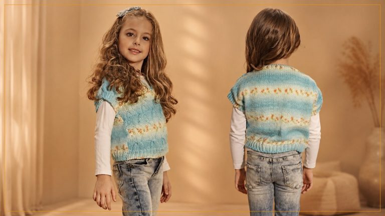Colete Infantil de Tricô com Fio Print Baby – Receita com Gráfico