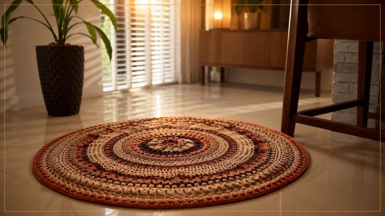 Tapete Ávila de Crochê com Barroco Maxcolor – Receita com Gráfico