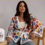 Quimono Jardim Astral de Crochê com Linha Cléa Duplo Círculo – Receita com Gráfico