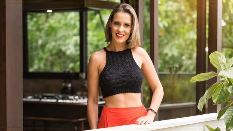 Top Preto de Tricô com Linha Camila Verão – Receita com Gráfico