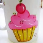 Receita: Caneca de Cupcake – Tinta Vitro
