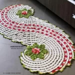 Receita Passadeira em Espiral de Crochê Barbante Barroco Multicolor