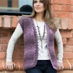 Colete Mesclado em Tons de Roxo – Fio Cisne Sierra