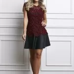 Blusa Crochê de Grampo – Fio Charme Marsala