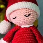 Bebê Noel de Amigurumi