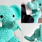 Elefante de Crochê Trava Porta – Linha Bella