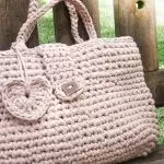 Bolsa de Crochê Amor – Euroroma Fio de Malha