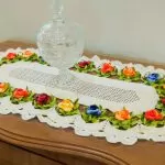 Trilho de Mesa de Crochê Rosas – Linha Anne