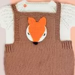 Conjunto de Tricô Infantil Raposinha – Fio Balloon