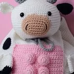 Mochila de Crochê Vaquinha – Fio Bella Arte