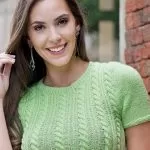 Blusa com tranças de Tricô – Fio Cisne Super Bebê