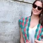 Colete de Crochê Listrado – Euroroma Passione