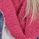 Gola Pink de Tricô – Fio Cisne Fast Fini