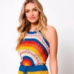 Vestido Pôr do Sol de Crochê – Linha Tropfil