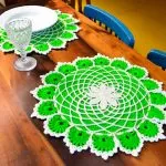 Conjunto Sousplat Limonada de Crochê – Linha Duna