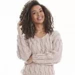 Receita Blusa Trançada com Lã Mollet