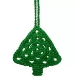 Receita Enfeite Natalinos Árvore com Fio Amigurumi