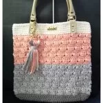 Receita Bolsa de Crochê Doçura com Fio Amigurumi Maxi