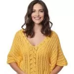 Receita Blusa Amarela com Linha Bella