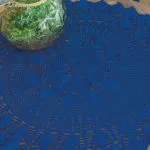 Receita Centro de Mesa Azul Clássico com Linha Anne