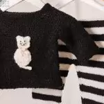 Receita Conjunto Gatinho com Fio Balloon