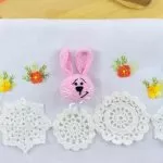 Pano de Prato de Crochê Família com Linha Anne