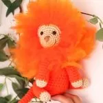 Amigurumi Mico Leão Dourado com Fio D´Primera