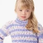 Blusa de Tricô Orquídea com Fio Diamante Baby