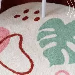 Tapete Bordado Punch Needle com Fio Paratapet