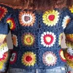 Receita Blusa de Crochê Square Flores com Fio Greta