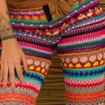 Receita Calça de Crochê Colorida com Linha Anne
