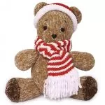 Amigurumi Urso Natalício com Fio Amigurumi Pelúcia