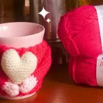 Receita Capa de Xícara Dia das Mães de Crochê com Lã Cisne D’Primera