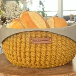 Receita Cesto para Pães de Crochê com a Linha Macramê