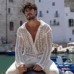 Receita Camisa Masculina de Crochê Bianco com a Linha Charme