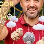 Móbile Carneirinho de Crochê com a Linha Bellinha - Decor Feito à Mão Baby