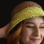Capa - Imagem Horizontal do Bucket Hat de Crochê com o Fio Papier